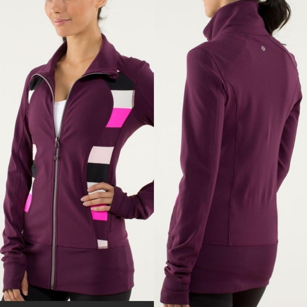 Lululemon Jacket burgundy size 2